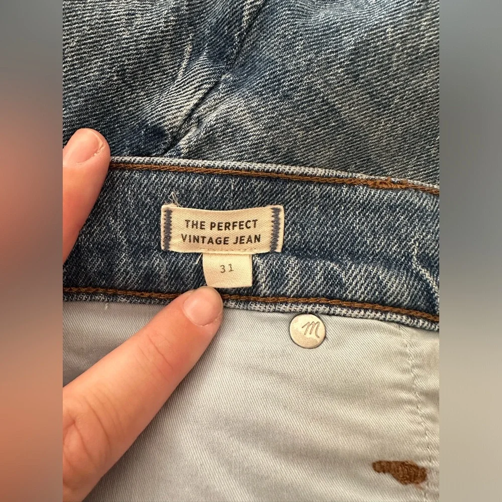 Madewell The Perfect Vintage Jean, size 31 - Picture 4 of 5